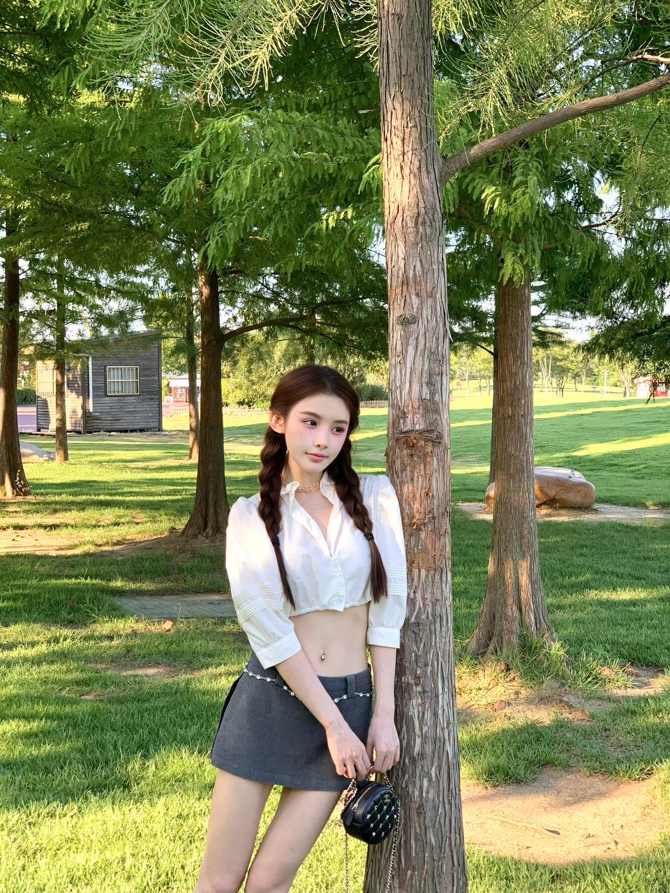 洋气清冷感美少女婧妍
