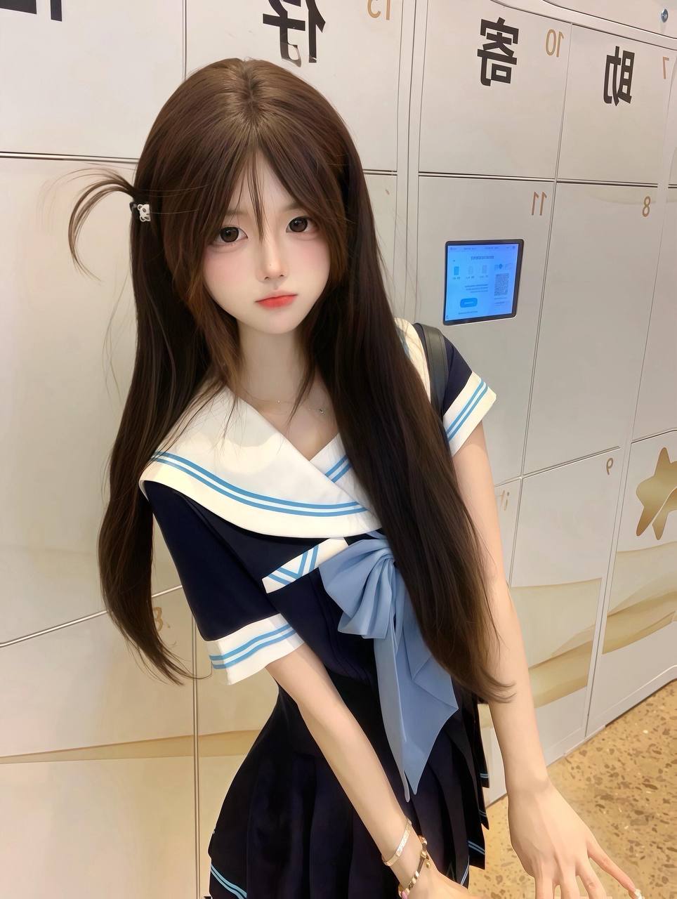 纯白净清秀girl晴伊